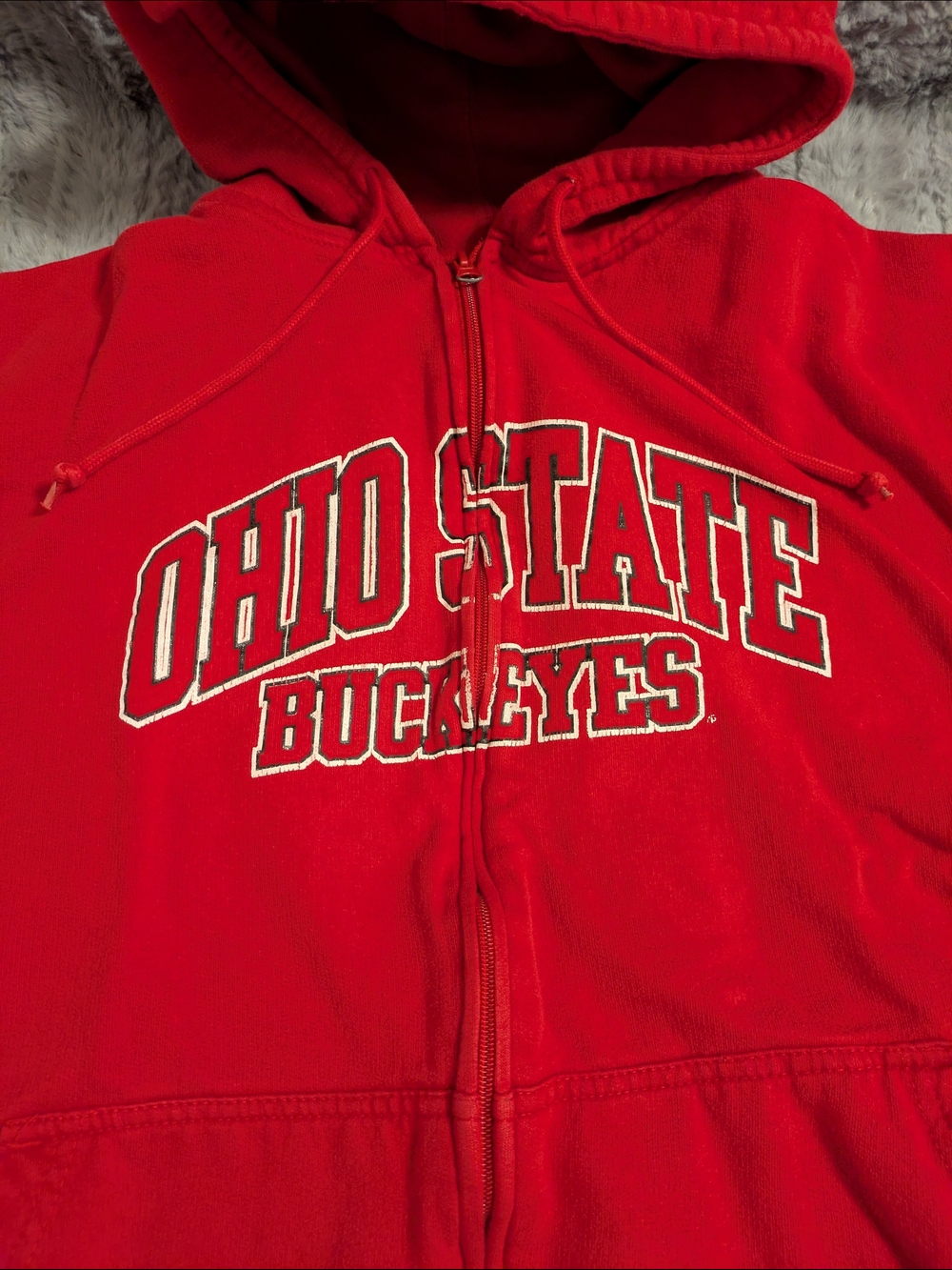 Pro Player Red Ohio State Buckeyes Full-Zip Hoodie XXL